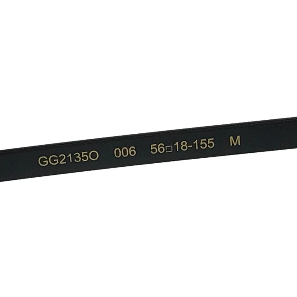 Gucci Eyeglasses Frames GG2135O 006 Matte Black Square Full Rim 56-18-155